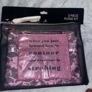 NEW 3 piece cosmetic bags